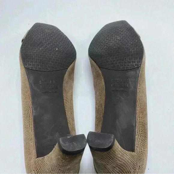 Stuart Weitzman The Tube Textured Pumps pilgrim minimalist - Picture 7 of 7